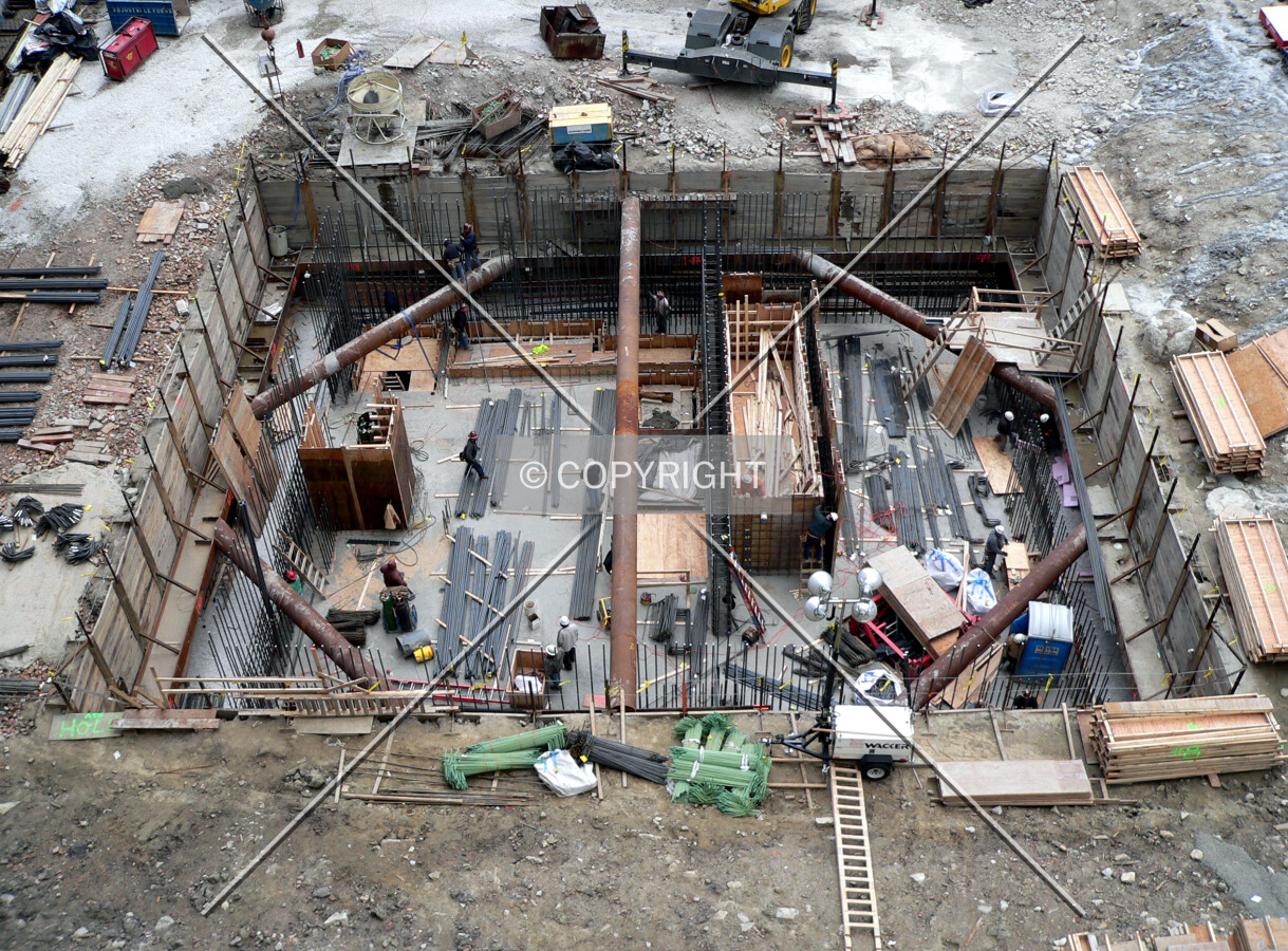 View of the site from the Transportation Building