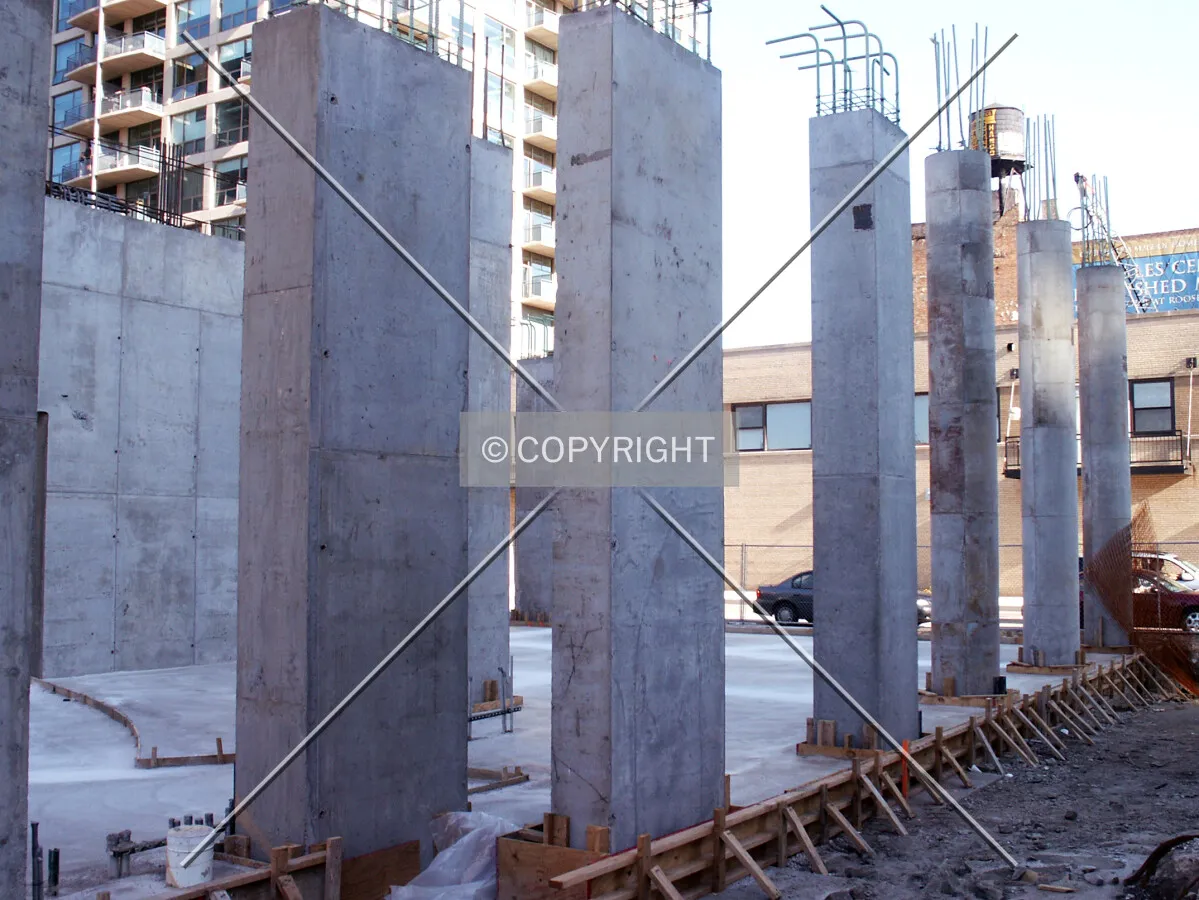 Shear wall slabs on Michigan Avenue