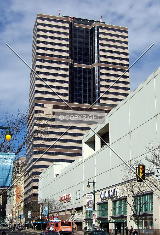 View from the southeast along Market Street