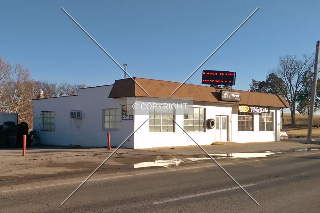 View from the northwest; March 7, 2015