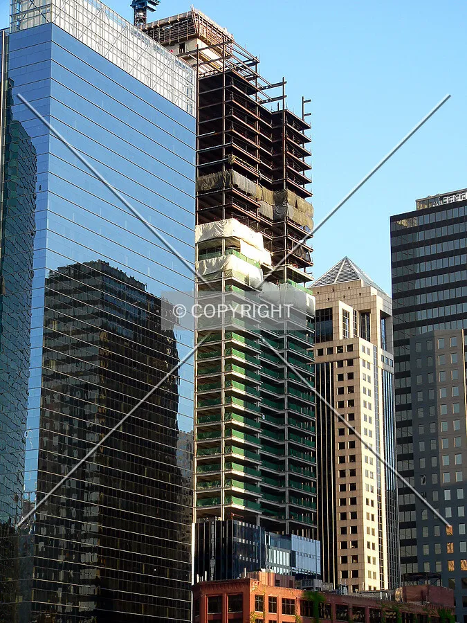 View to the southeast from the Chicago River near Wolf Point
