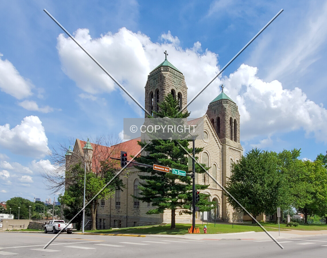 Northwest view; July 25, 2020