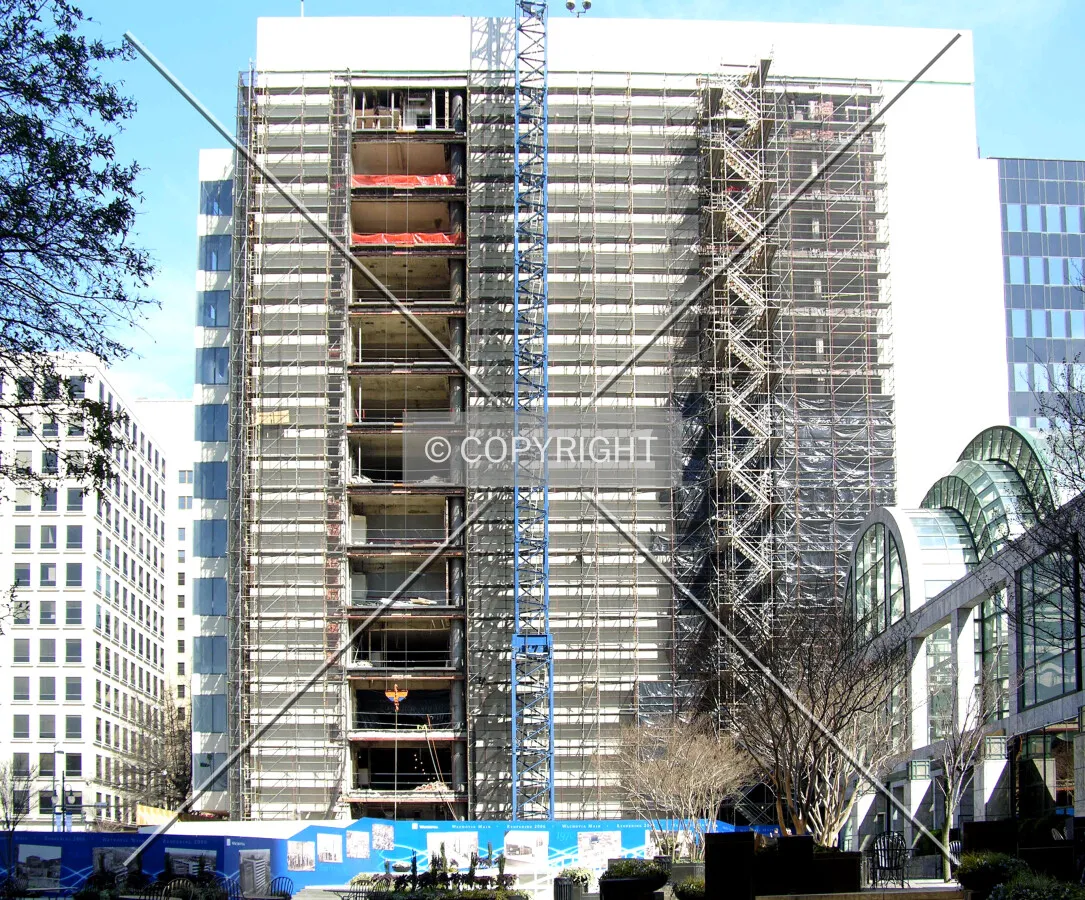 Looking north from East 2nd Street