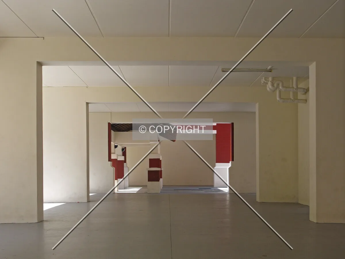 The void deck as seen from the northeast
