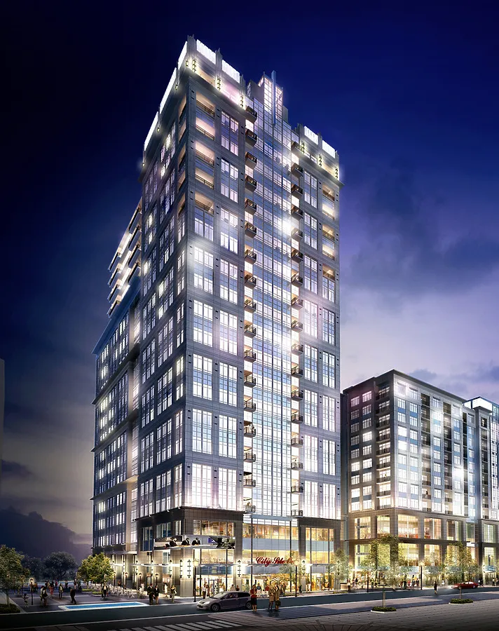 Rendered view from the northwest