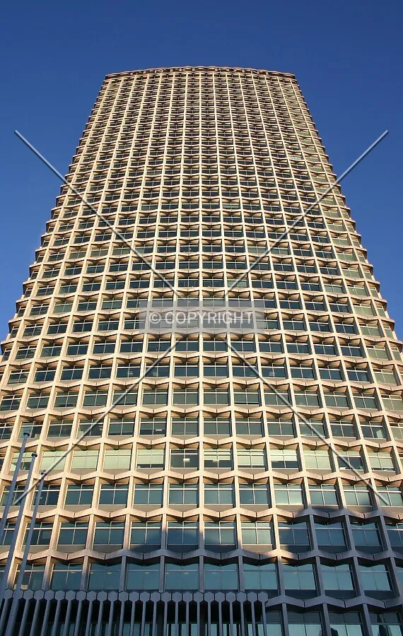 Looking up the west side from Charing Cross Road at sunset