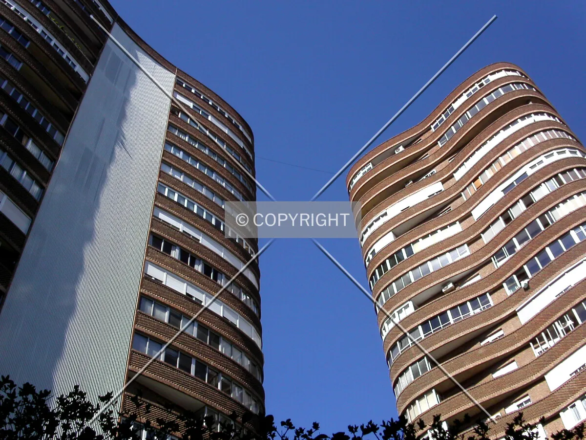 Looking up from the east