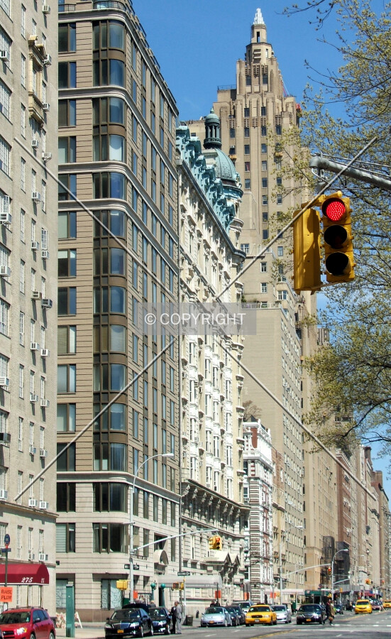 View from the southwest on Central Park West