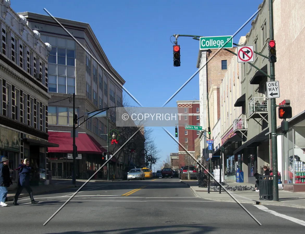 Looking north from College Street