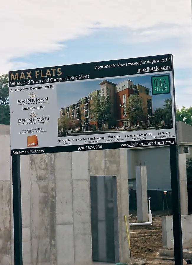 Construction signage