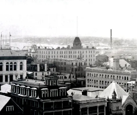 View from the northeast
