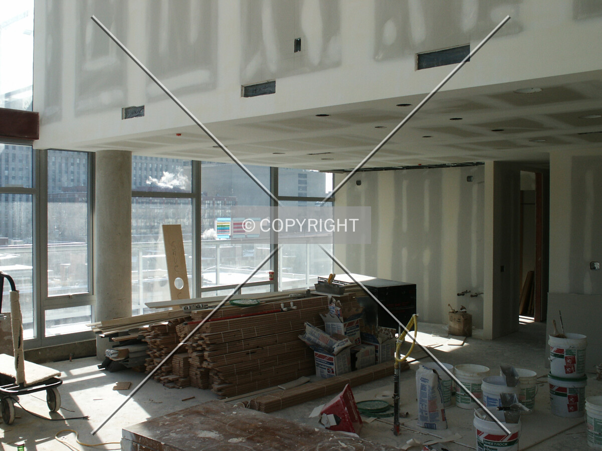 Looking southwest from the atrium on the 11th floor