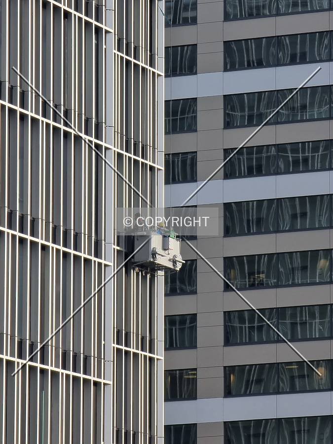 Window cleaners at work