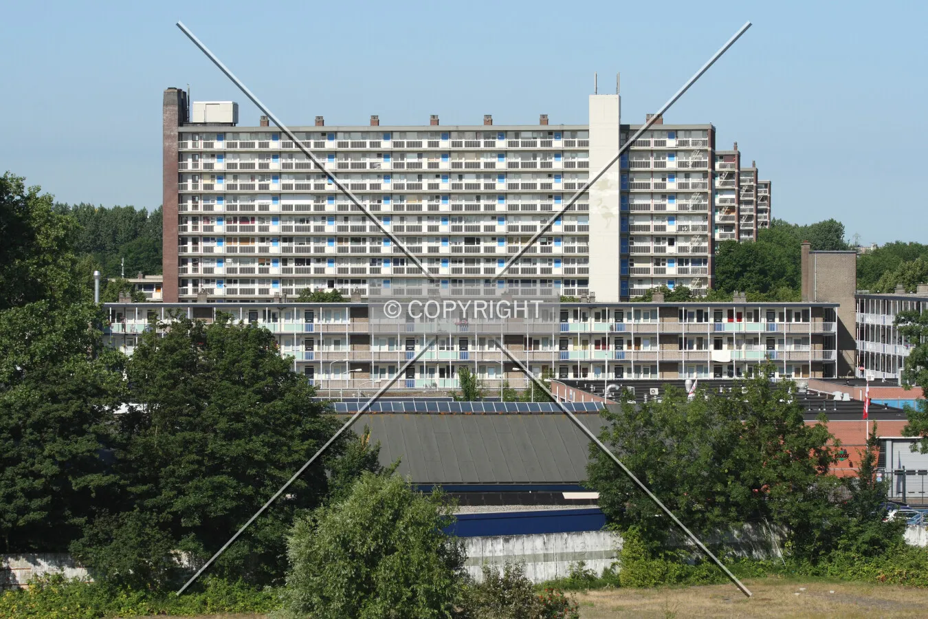 View from the east