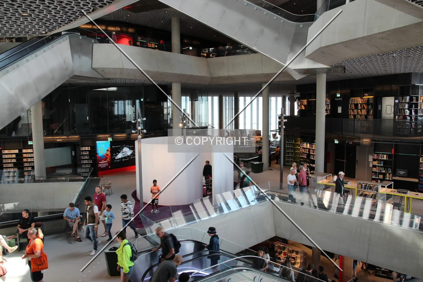 View from the 2. floor mezzanine