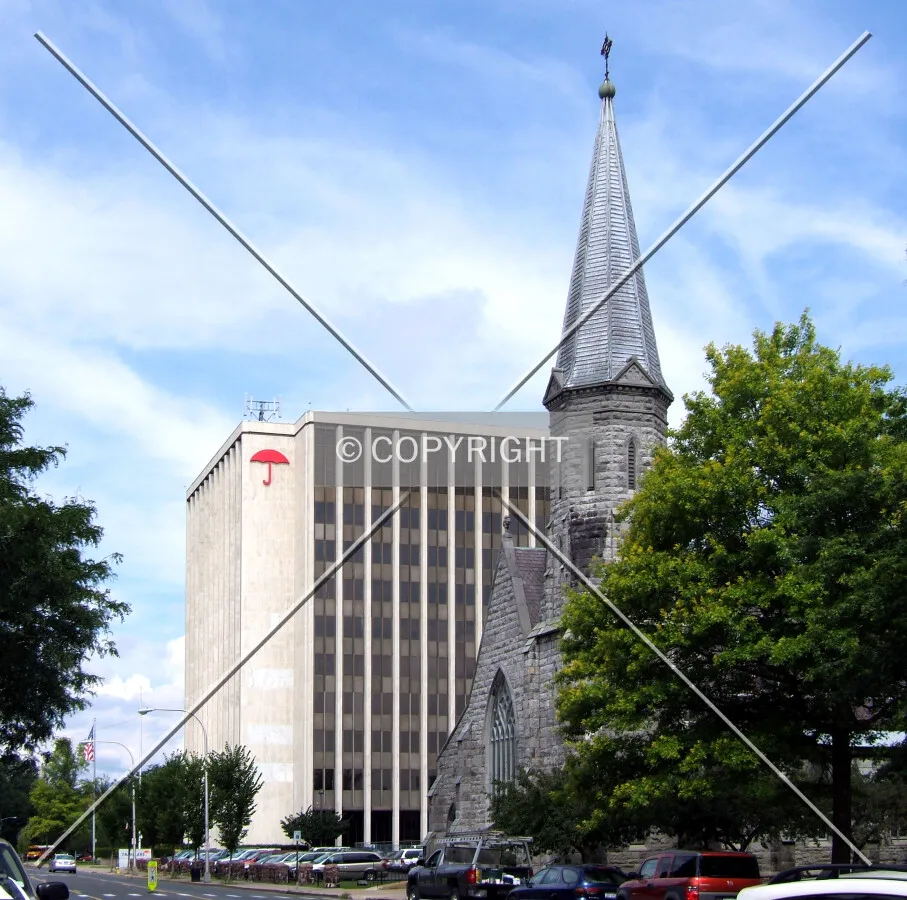 View from the southeast at Bay Street