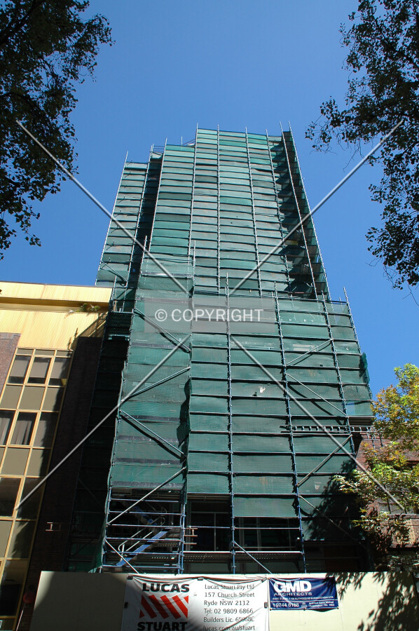 Looking up the east side