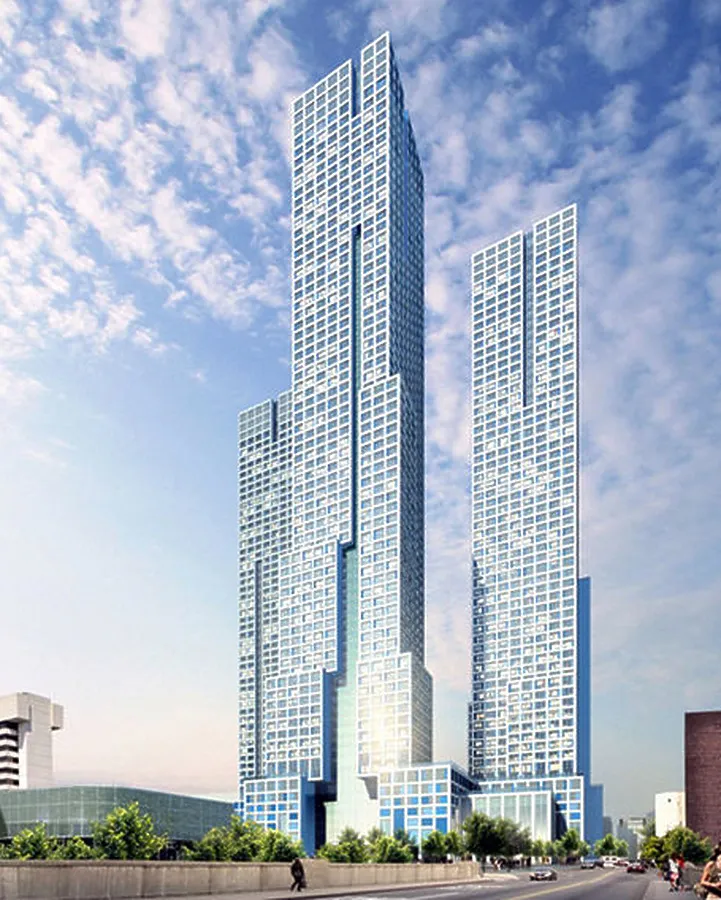 Rendered view from the south on Summit Avenue