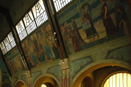 Paintings on the south wall