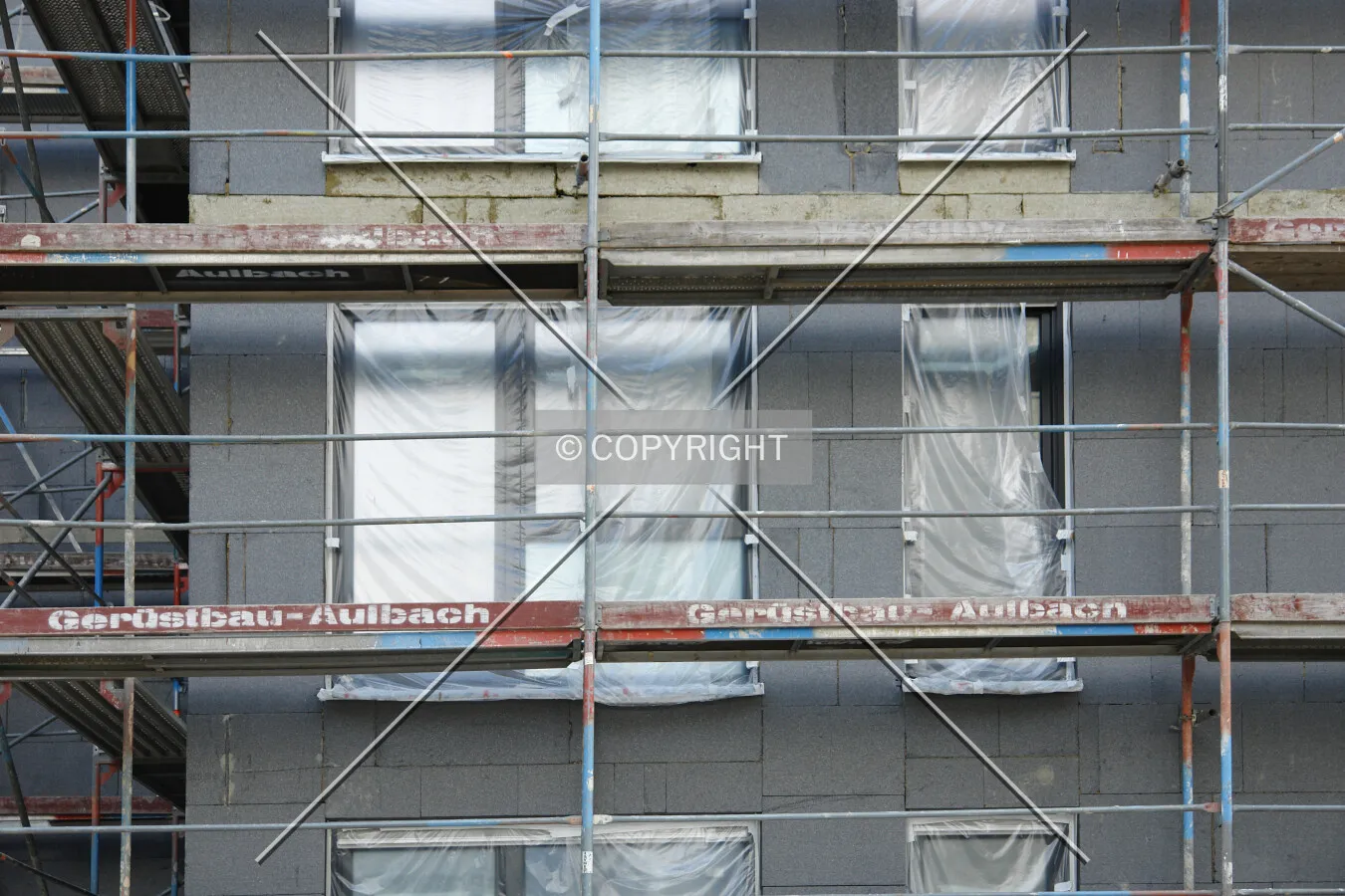 Scaffolding and insulation material