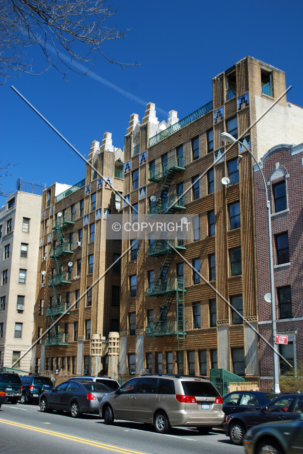 Viewed along Ocean Avenue