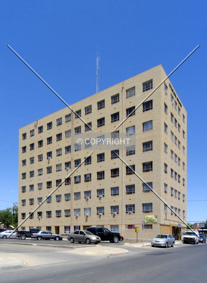 From across Richardson Avenue to the southeast