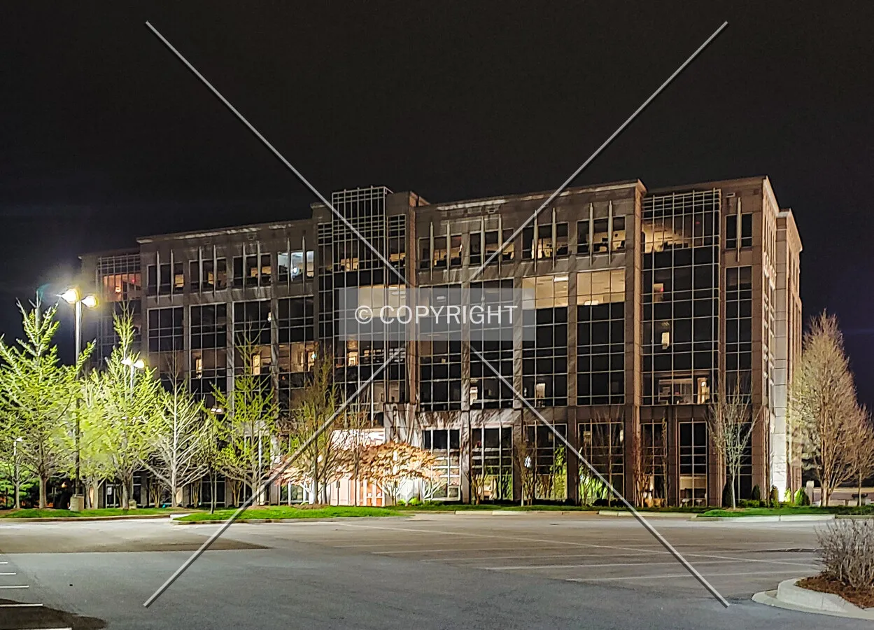 View from the north at night; March 30, 2020