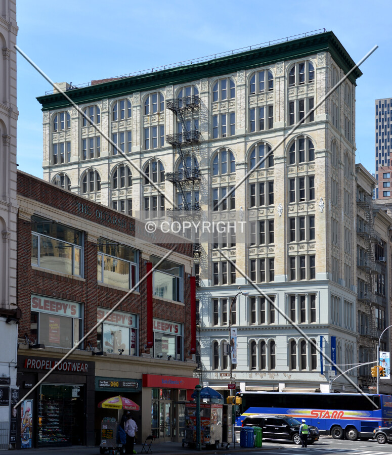 View from the north at Broadway and Canal Street