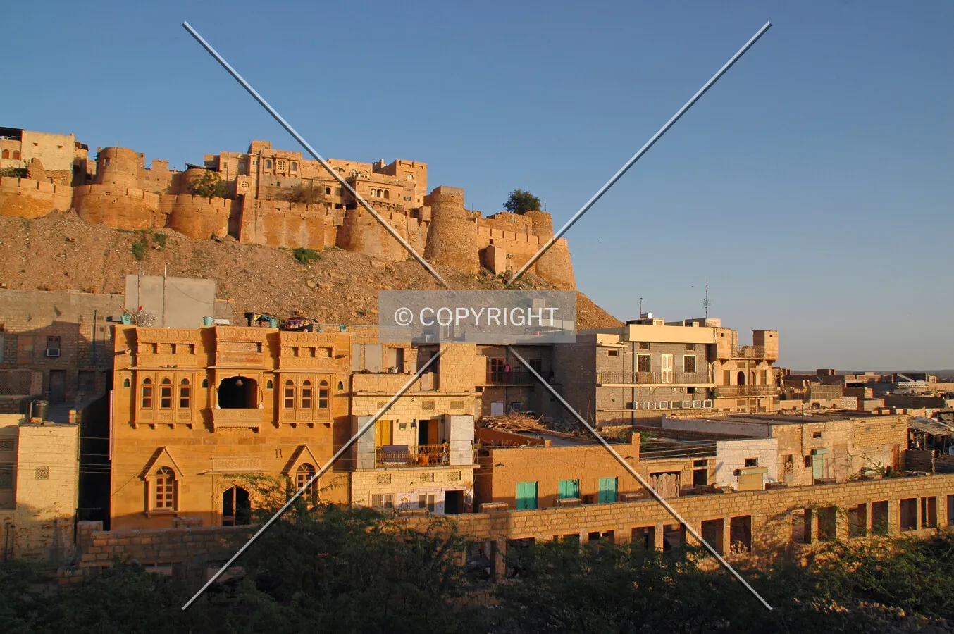 Sunset on the old city