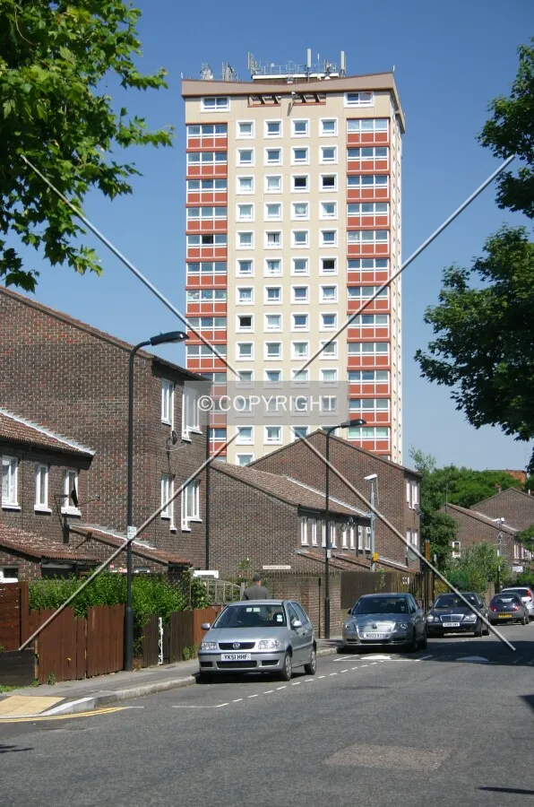View east from Pownall Road