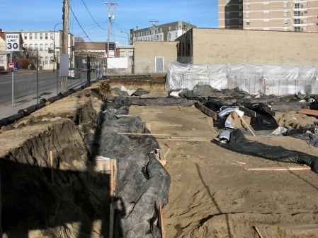 Future west foundation along Huron Boulevard