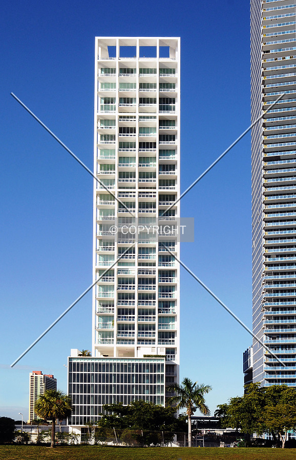View from the east across Biscayne Boulevard