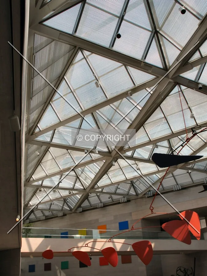 Massive skylight from the northwest corner of the mezzanine