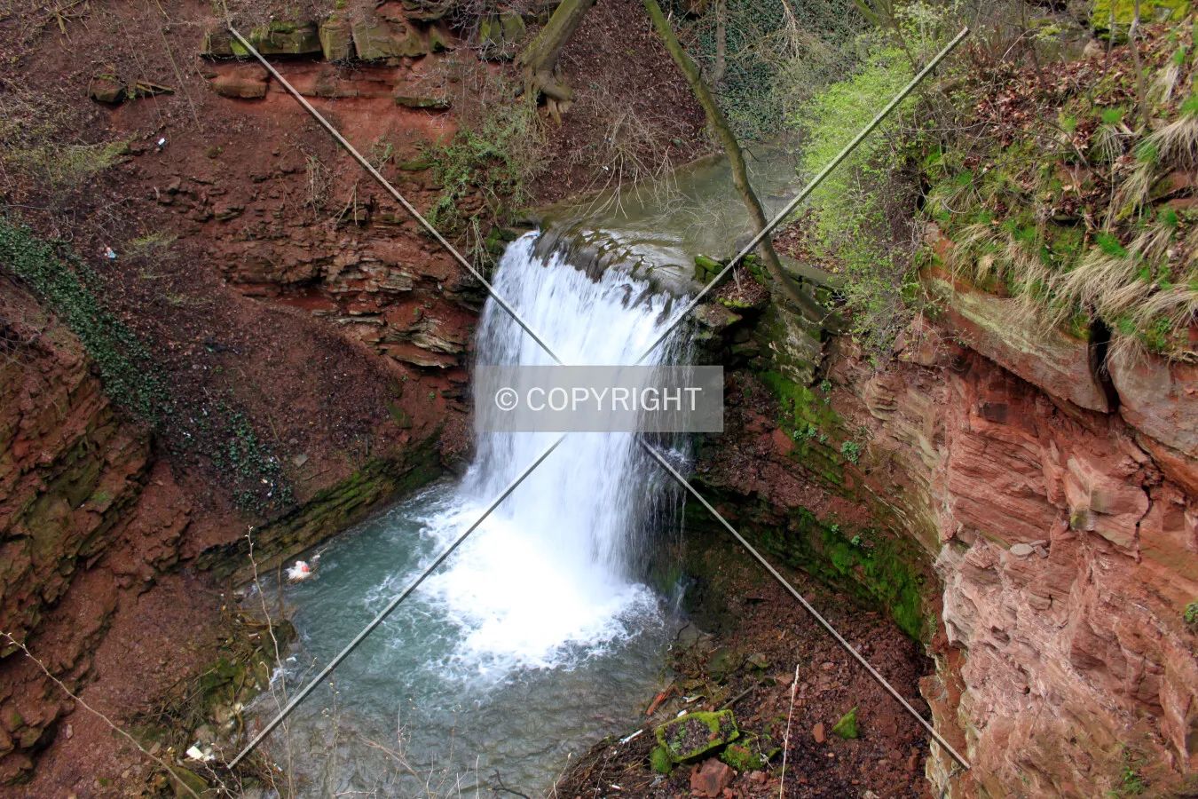 Waterfall in the Kurpark