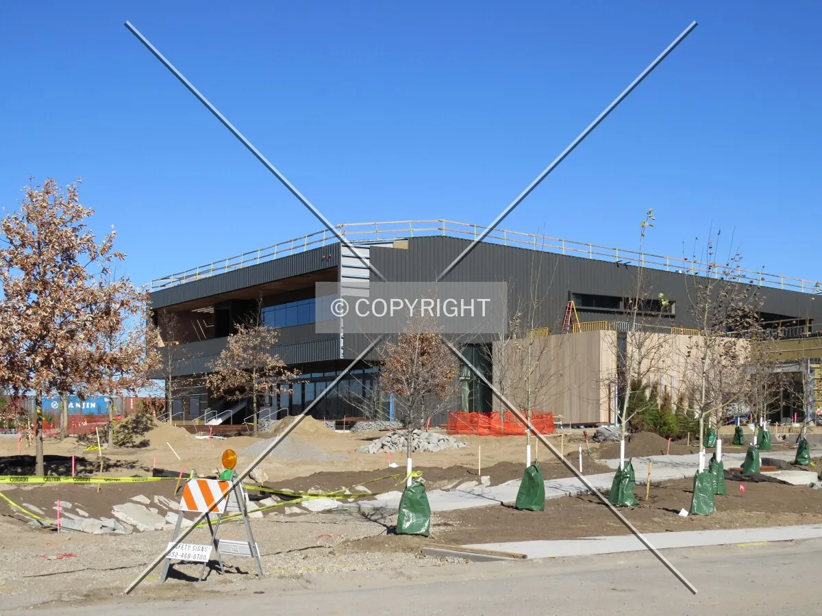 View to the northeast across 5th Street SE