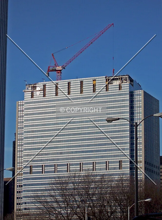 Zoomed in view looking northwest from Lakeshore Drive