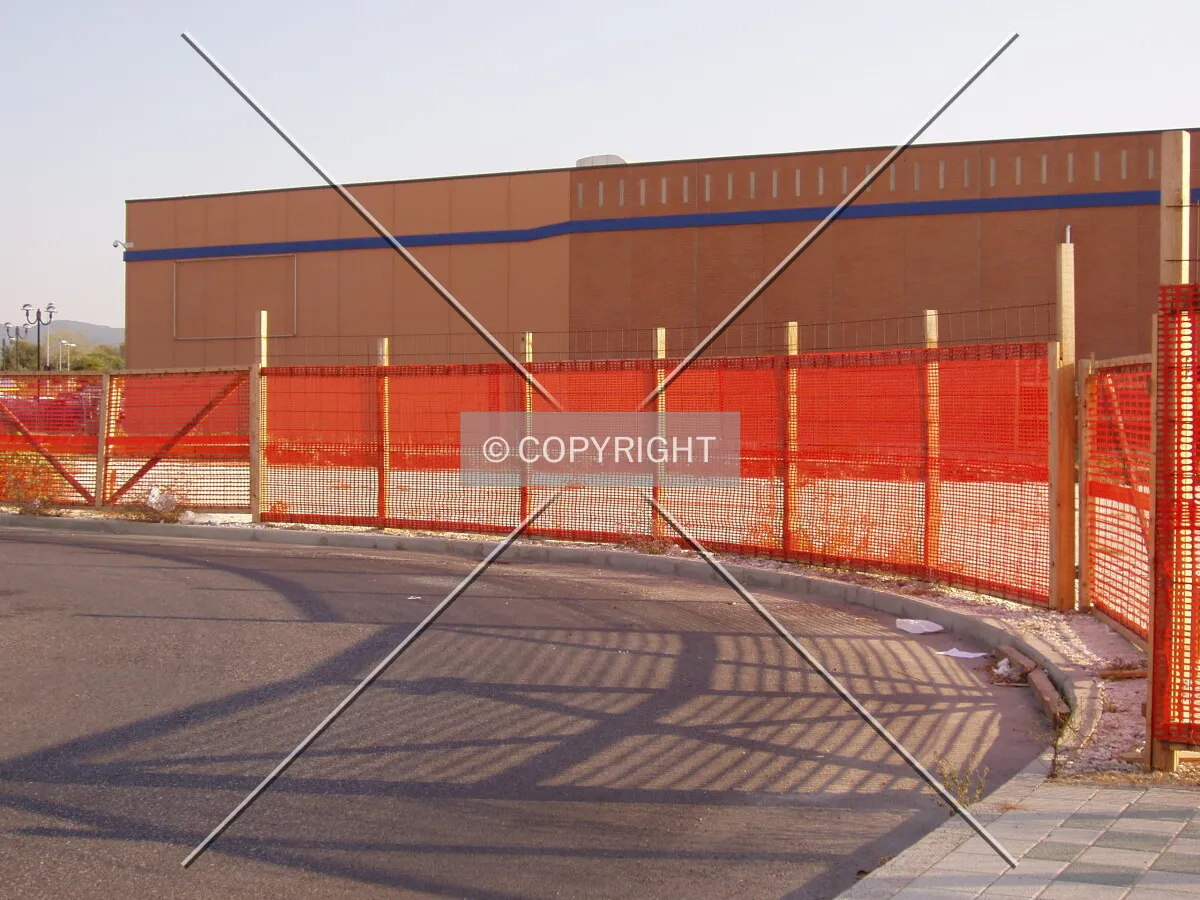 The fence of the yard