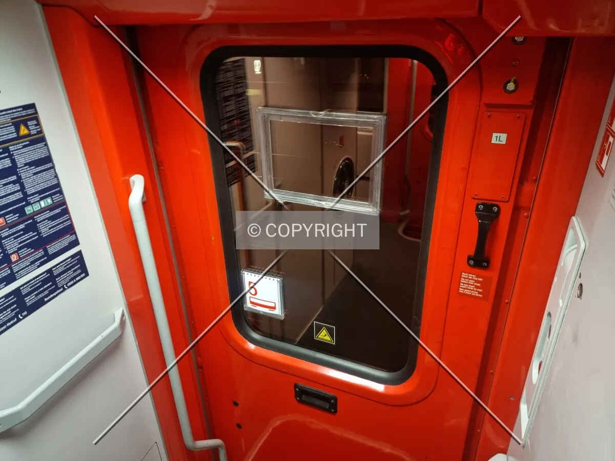 Inside a train