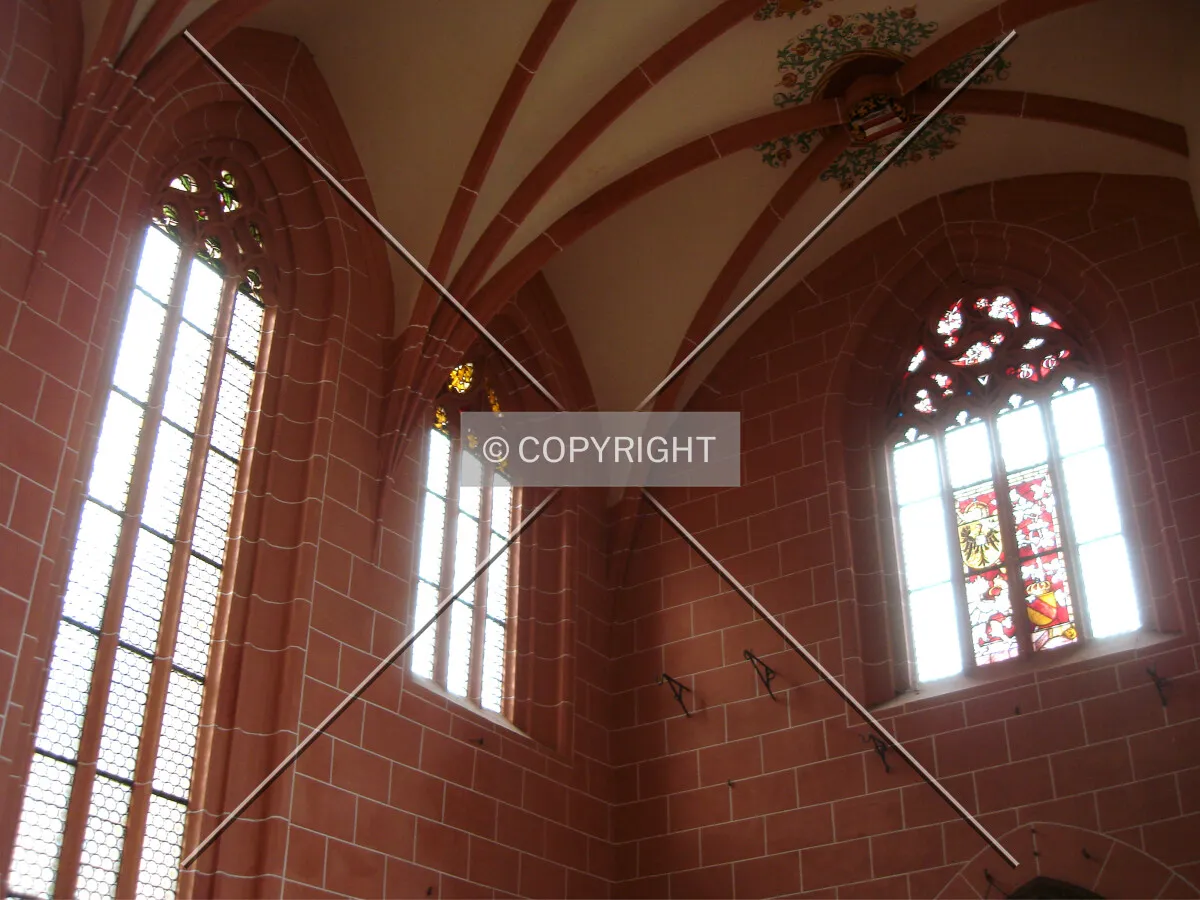 Looking up at the southwest corner