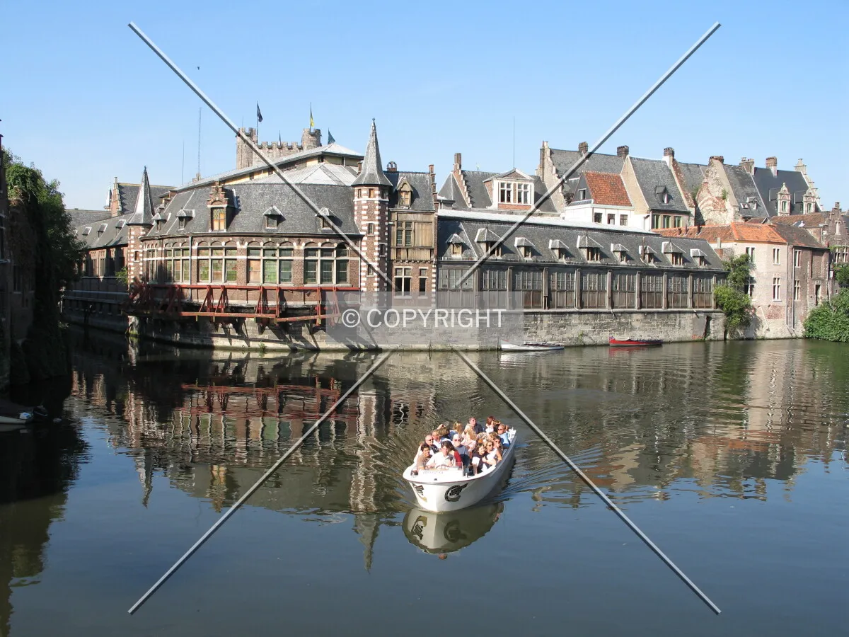 View on the river Leie
