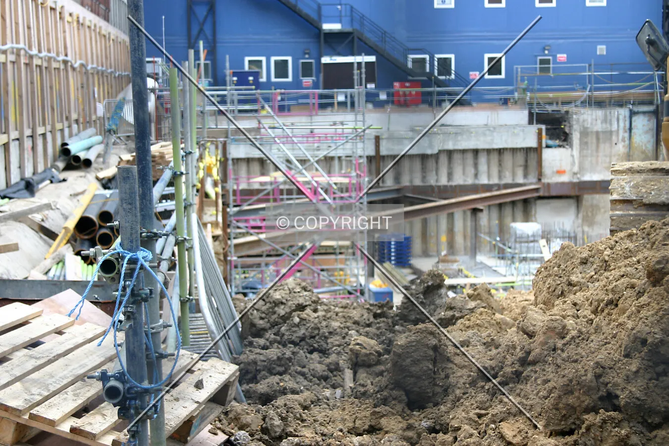 View into the site