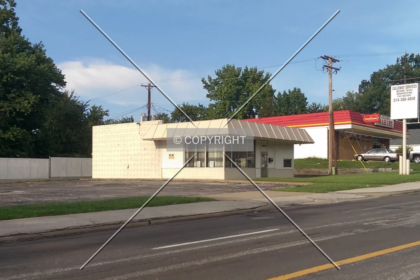 View from the northeast; August 19, 2014
