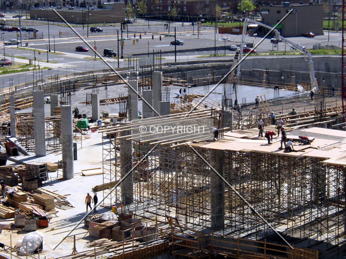 Looking northeast from atop the Bank of America garage
