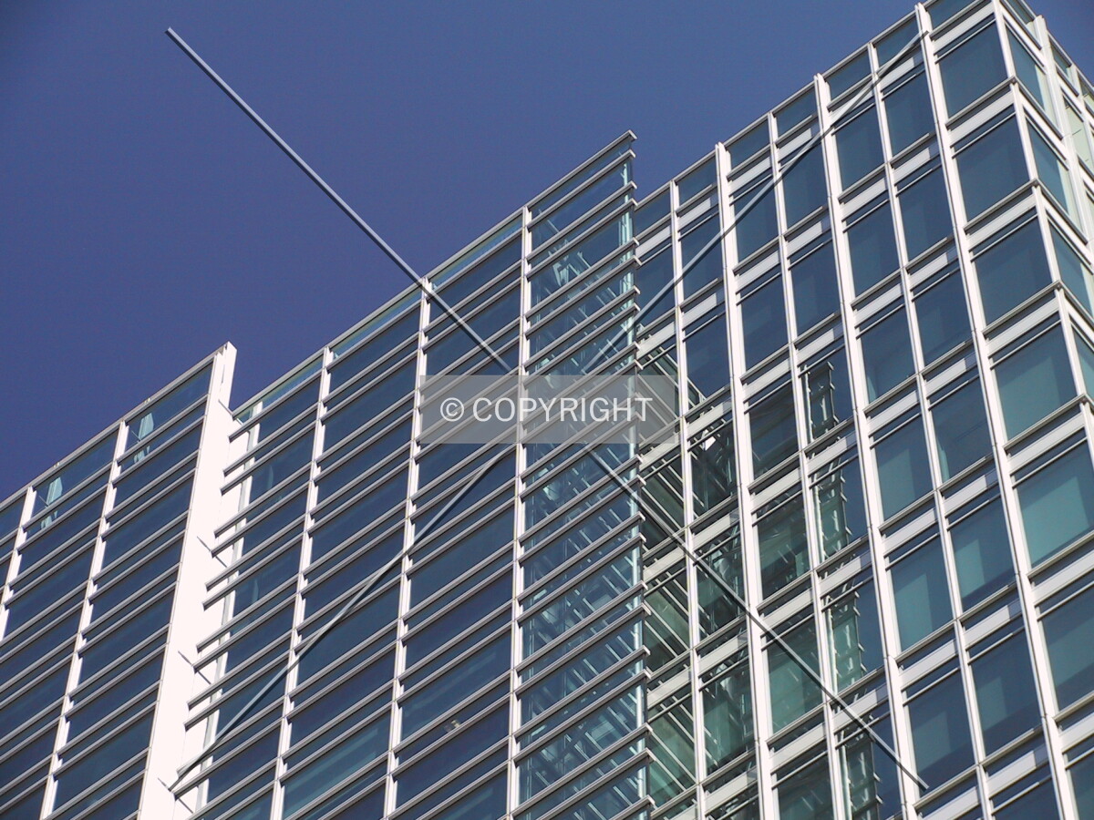 Top of the east facade