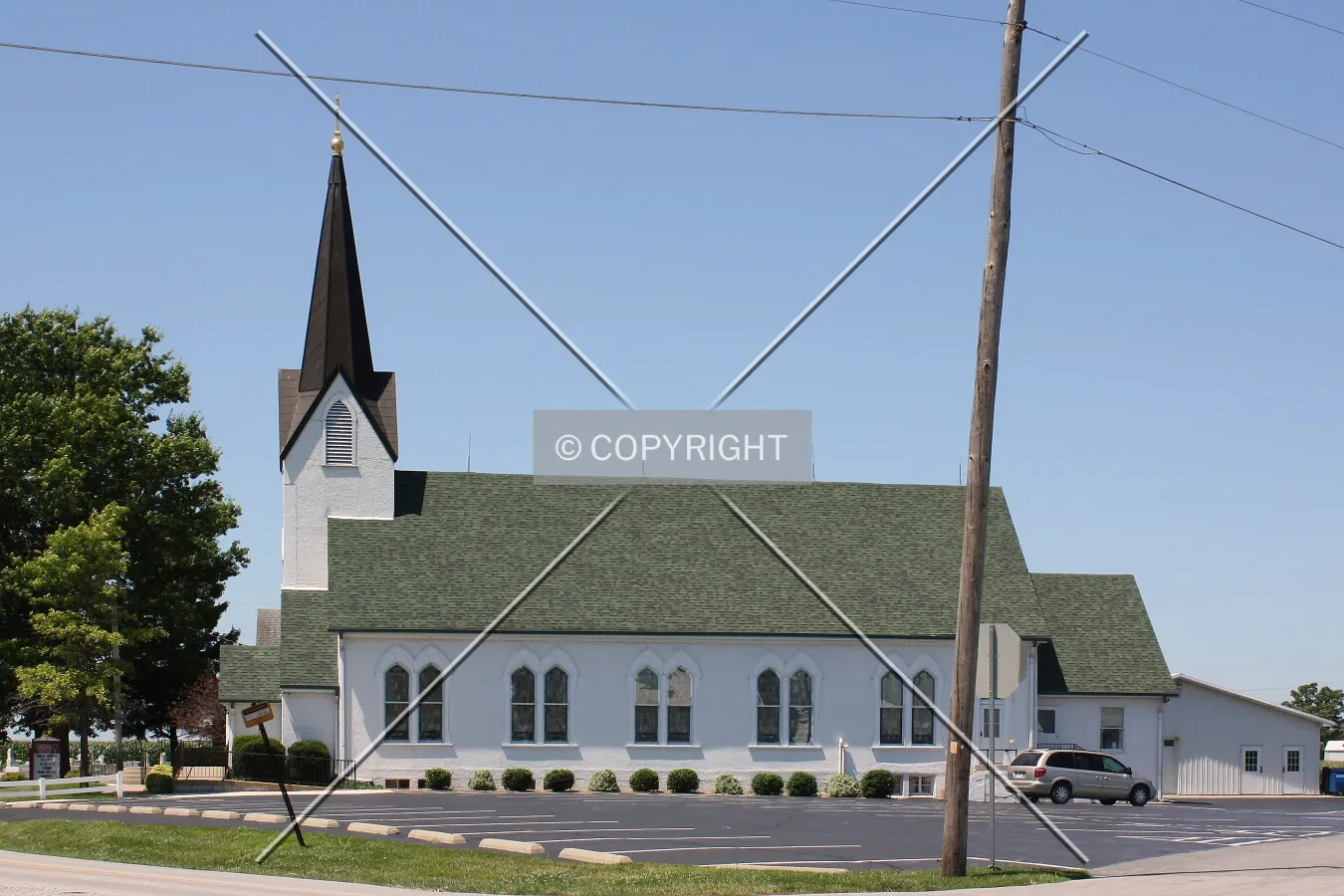 View from the northeast