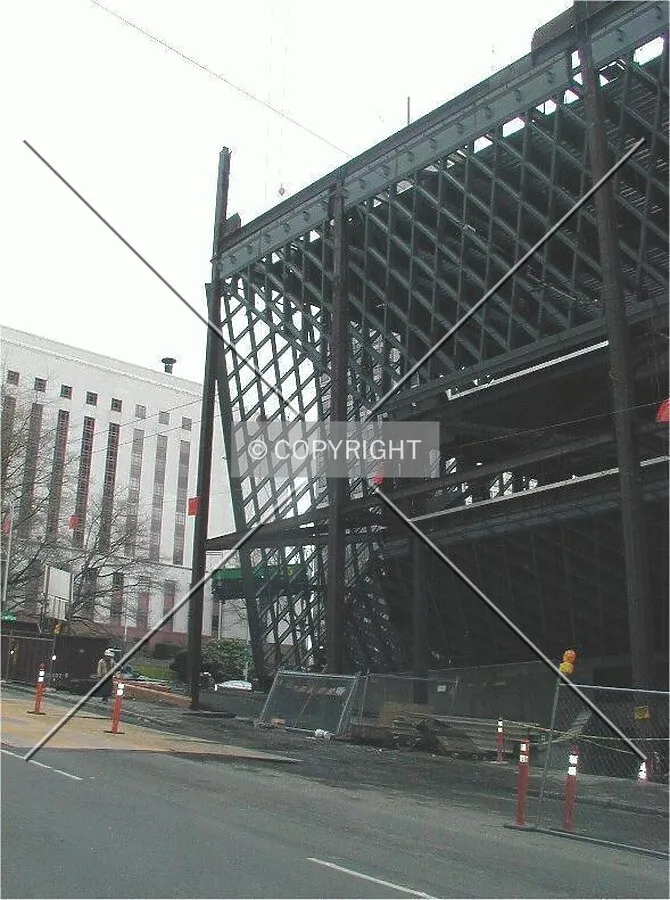 View from the street, US Courthouse on left