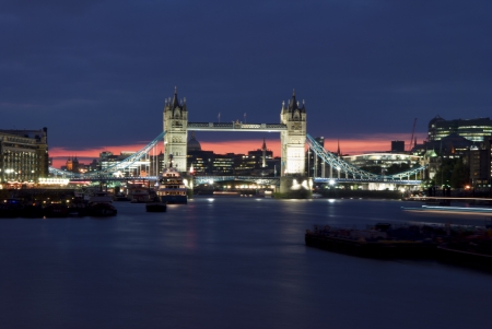 Tower Bridge seen from Bermondsey