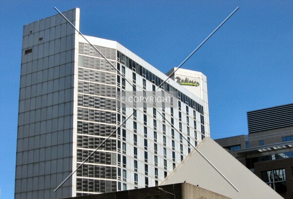 View to the northeast from 6th Street
