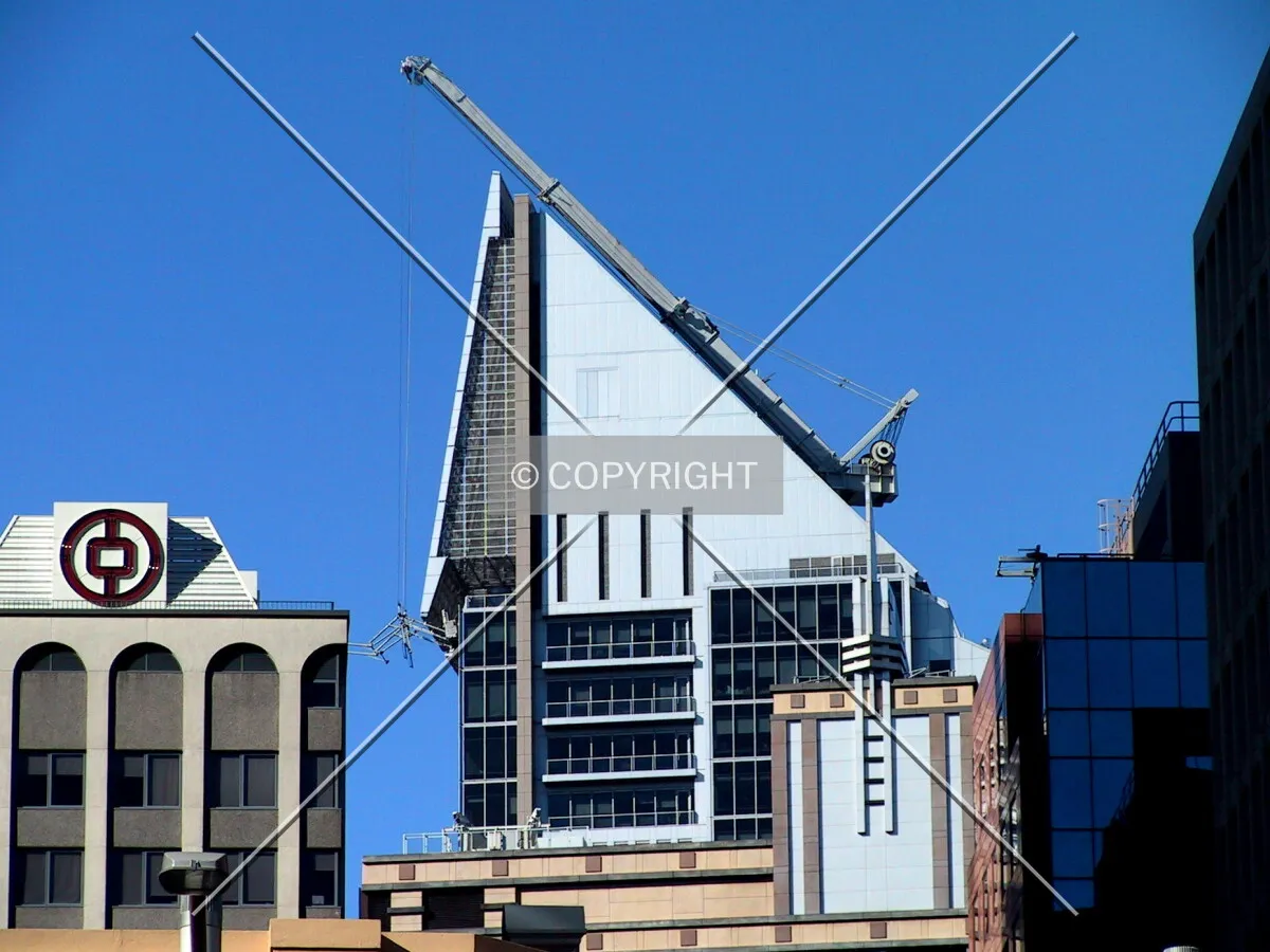 View of the extendable maintenance arm in action