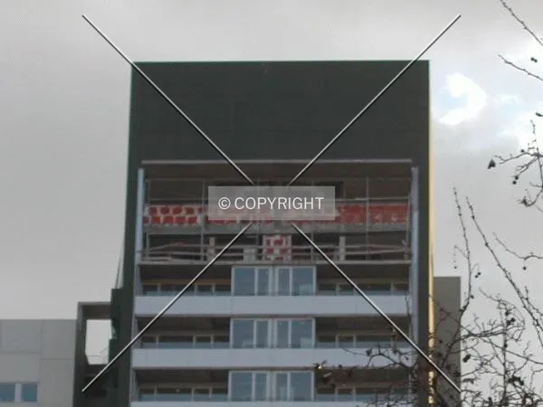 View of the top of the building